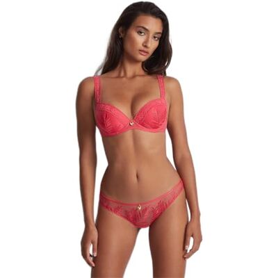 Aubade Soutien-Gorge Coque Plunge Parenthèse Tropicale (Joy), 85 A (EU 70), Soutien-Gorge Coque, Rose, Broderie Bonnet: 63% Polyester 28% Polyamide 9% Elasthanne - Publicité Aubade Soutien-Gorge Coque Plunge Parenthèse Tropicale (Joy), 85 A (EU 70), Soutien-Gorge Coque, Rose, Broderie Bonnet: 63% Polyester 28% Polyamide 9% Elasthanne - Publicité