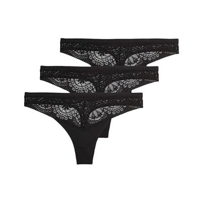 Marks & Spencer Strings Dentelle Body Soft™ Femme Lot de 3, avec Stretch - Publicité Marks & Spencer Strings Dentelle Body Soft™ Femme Lot de 3, avec Stretch - Publicité