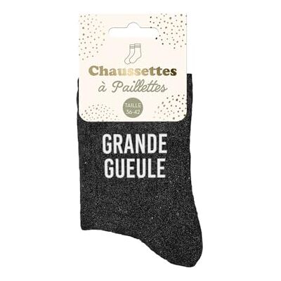STC Chaussettes paillettes grande gueule - Publicité STC Chaussettes paillettes grande gueule - Publicité