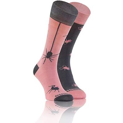 sesto senso Chaussette Fantaisie Drole en Coton Homme Femme Rigolotes Folles Socquette Colorées à Motifs 35-38 Mouche Araignée - Publicité sesto senso Chaussette Fantaisie Drole en Coton Homme Femme Rigolotes Folles Socquette Colorées à Motifs 35-38 Mouche Araignée - Publicité