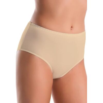 Teyli Culotte Femme Slips Taille Haute Fibre de Bambou, Beige, L - Publicité Teyli Culotte Femme Slips Taille Haute Fibre de Bambou, Beige, L - Publicité