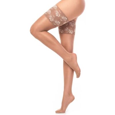 GLAMORY Bas Sans Maintien GLAMORY Comfort 20 avec dentelle large Femme (lot de 2) - Publicité GLAMORY Bas Sans Maintien GLAMORY Comfort 20 avec dentelle large Femme (lot de 2) - Publicité