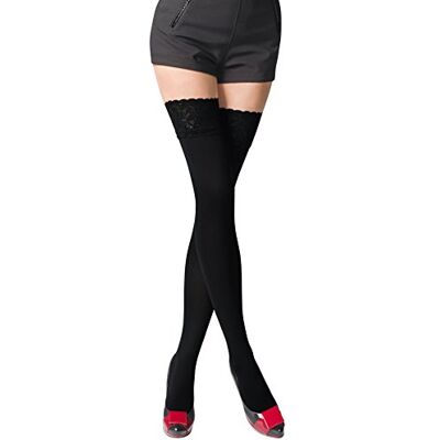 Romartex Bas de contention opaques en microfibre 80 deniers 9 couleurs Tailles S-XL - Publicité Romartex Bas de contention opaques en microfibre 80 deniers 9 couleurs Tailles S-XL - Publicité