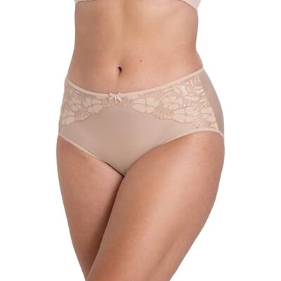 Miss Mary of Sweden Culotte Jacquard et Dentelle 46 Beige - Publicité Miss Mary of Sweden Culotte Jacquard et Dentelle 46 Beige - Publicité