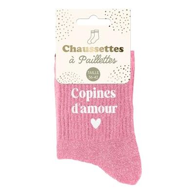 STC Chaussettes paillettes copine d amour - Publicité STC Chaussettes paillettes copine d amour - Publicité