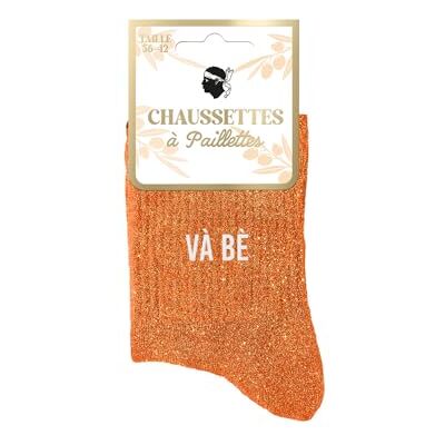 STC Chaussettes paillettes corsica va be - Publicité STC Chaussettes paillettes corsica va be - Publicité