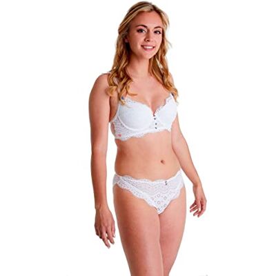 Brigitte Bardot Lingerie Slip Faience Blanc 38 Femme - Publicité Brigitte Bardot Lingerie Slip Faience Blanc 38 Femme - Publicité