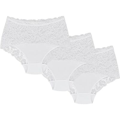 Wolbar Culotte Classique 3 Pack Slip Élégant WB414 Fabriqué en UE, Blanc,L - Publicité Wolbar Culotte Classique 3 Pack Slip Élégant WB414 Fabriqué en UE, Blanc,L - Publicité