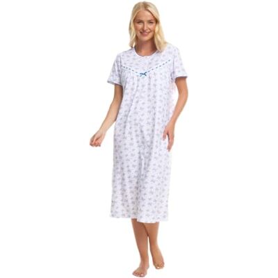 Suzy & Me Nuisette à Manches Courtes pour Femme 100% Jersey de Coton Motif Papillons Cerise, Bleu Marine, Lilas ou Corail Tailles 36-38 40-42 44-46 48-52, Bleu Sarcelle, 48-50 - Publicité Suzy & Me Nuisette à Manches Courtes pour Femme 100% Jersey de Coton Motif Papillons Cerise, Bleu Marine, Lilas ou Corail Tailles 36-38 40-42 44-46 48-52, Bleu Sarcelle, 48-50 - Publicité