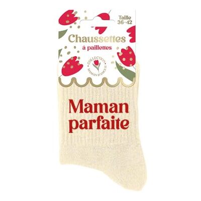 STC Chaussettes paillettes maman parfaite - Publicité STC Chaussettes paillettes maman parfaite - Publicité