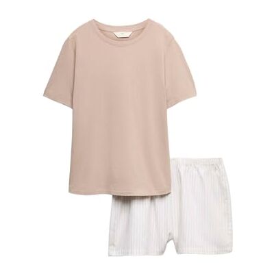 Marks & Spencer Ensemble Shorty en Coton avec imprimé XL - Publicité Marks & Spencer Ensemble Shorty en Coton avec imprimé XL - Publicité
