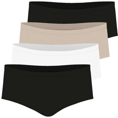 Athena Lot de 4 Boxers Femme Ecopack Basic Confort et Naturalité du Coton Stretch Ultra Doux Label Oeko-TEX® Standard 100 - Publicité Athena Lot de 4 Boxers Femme Ecopack Basic Confort et Naturalité du Coton Stretch Ultra Doux Label Oeko-TEX® Standard 100 - Publicité