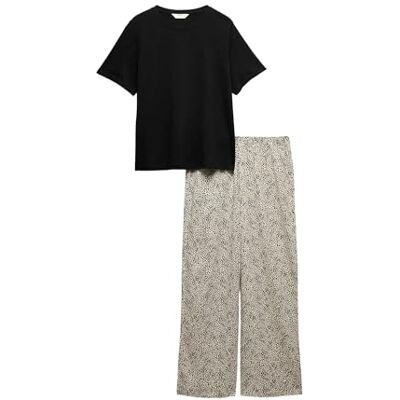 Marks & Spencer Ensemble Pyjama Pur Coton avec imprimé Mélange De Noir S - Publicité Marks & Spencer Ensemble Pyjama Pur Coton avec imprimé Mélange De Noir S - Publicité