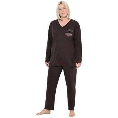 Ulla Popken Pyjama, Satin Pocket Pyjamas Femme (Lot de 1) - Publicité Ulla Popken Pyjama, Satin Pocket Pyjamas Femme (Lot de 1) - Publicité