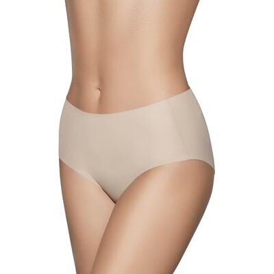 Selene, Culotte pour Femme Taille Haute Effet Soie, Culotte sans Couture, Collection 503, Terre, L - Publicité Selene, Culotte pour Femme Taille Haute Effet Soie, Culotte sans Couture, Collection 503, Terre, L - Publicité