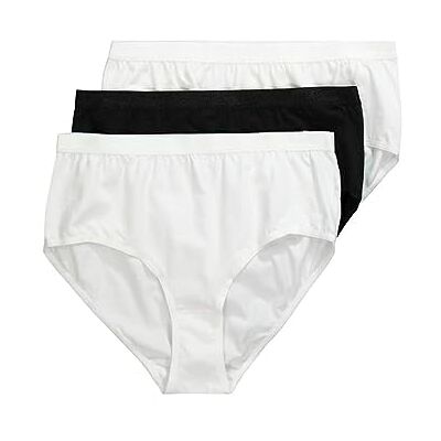 Ulla Popken Femme Grandes Tailles Culottes Femmes sous Vetements Coton Slip Taille Basse Shorty Femme Féminin Lot de 3 Blanc, Noir 42+ 309783 20-42+ - Publicité Ulla Popken Femme Grandes Tailles Culottes Femmes sous Vetements Coton Slip Taille Basse Shorty Femme Féminin Lot de 3 Blanc, Noir 42+ 309783 20-42+ - Publicité