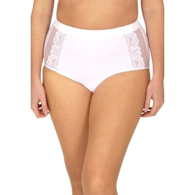 WELL Culotte en Dentelle Allure Taille Haute Blanc Taille 42 - Publicité WELL Culotte en Dentelle Allure Taille Haute Blanc Taille 42 - Publicité