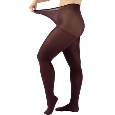 CALZITALY Collants Grandes Tailles Opaques, Collant Extra Large, 60 DEN, L, XL, 2XL, 3XL, 4XL, Made in Italy (3XL, Lie de Vin) - Publicité CALZITALY Collants Grandes Tailles Opaques, Collant Extra Large, 60 DEN, L, XL, 2XL, 3XL, 4XL, Made in Italy (3XL, Lie de Vin) - Publicité