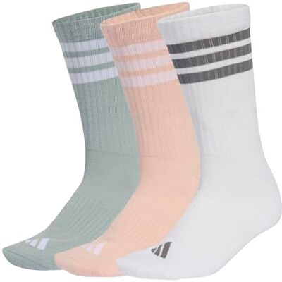 Adidas Mixte 3STRIPES CUSHIONED SPORTSWEAR CREW SOCKS 3 PAIR PACK, blush pink/white/Wonder Sage, 42-45 - Publicité Adidas Mixte 3STRIPES CUSHIONED SPORTSWEAR CREW SOCKS 3 PAIR PACK, blush pink/white/Wonder Sage, 42-45 - Publicité
