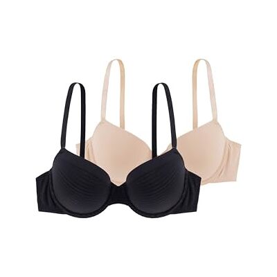Dorina Claire Soutien-Gorge Demi Super Push-Up pour Femme, avec Armatures, Microfibre Douce avec Détails en Dentelle, Bretelles Réglables pour Un Soutien et Un Effet remontant, - Publicité Dorina Claire Soutien-Gorge Demi Super Push-Up pour Femme, avec Armatures, Microfibre Douce avec Détails en Dentelle, Bretelles Réglables pour Un Soutien et Un Effet remontant, - Publicité