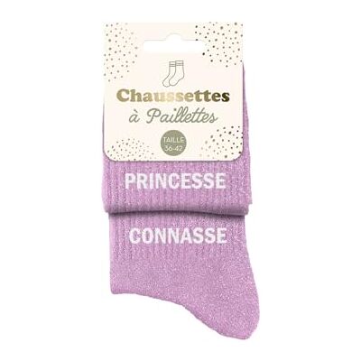 STC Chaussettes Paillettes Duo Princesse Connasse Taille 36/42 - Publicité STC Chaussettes Paillettes Duo Princesse Connasse Taille 36/42 - Publicité