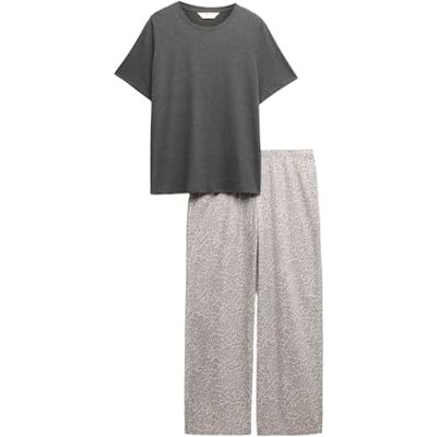 Marks & Spencer Pyjama Pur Coton avec Bas tissé L - Publicité Marks & Spencer Pyjama Pur Coton avec Bas tissé L - Publicité