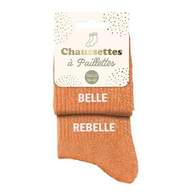 STC Chaussettes paillettes duo belle rebelle - Publicité STC Chaussettes paillettes duo belle rebelle - Publicité
