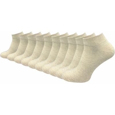GAWILO Chaussettes basses 100% coton pour hommes (6 ou 10 paires) Chaussettes courtes sans couture pressante (47-50, Beige 10 paires) - Publicité GAWILO Chaussettes basses 100% coton pour hommes (6 ou 10 paires) Chaussettes courtes sans couture pressante (47-50, Beige 10 paires) - Publicité