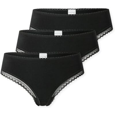 Schiesser Schiesser Damen 3 Pack String Mit Spitze Baumwolle Mix Modern Multipacks Strings Femme (Lot de 3) - Publicité Schiesser Schiesser Damen 3 Pack String Mit Spitze Baumwolle Mix Modern Multipacks Strings Femme (Lot de 3) - Publicité