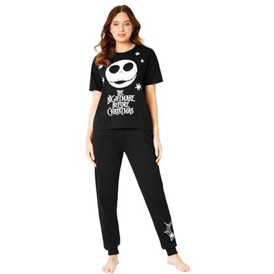 Disney Pyjama Femme Jack Skellington Ensemble de Pyjama Halloween Noël Vêtements de Nuit Femme Fille Ado Tailles S-2XL (Noir/Christmas, L) - Publicité Disney Pyjama Femme Jack Skellington Ensemble de Pyjama Halloween Noël Vêtements de Nuit Femme Fille Ado Tailles S-2XL (Noir/Christmas, L) - Publicité