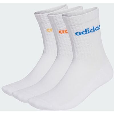 Adidas Mixte Linear Crew Cushioned Socks 3 Pairs, white/Pure Orange/Semi Ice Tangerine Mel./ray blue, 42-45 - Publicité Adidas Mixte Linear Crew Cushioned Socks 3 Pairs, white/Pure Orange/Semi Ice Tangerine Mel./ray blue, 42-45 - Publicité