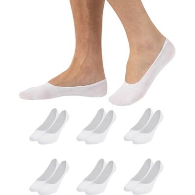 CALZITALY 6/12 Paires Protège Pied Invisible Unisexe, Chaussettes Invisibles en Coton, Protège Pieds en Coton, Socquettes Homme, Made in Italy (35-38, 6 Paires Blanc) - Publicité CALZITALY 6/12 Paires Protège Pied Invisible Unisexe, Chaussettes Invisibles en Coton, Protège Pieds en Coton, Socquettes Homme, Made in Italy (35-38, 6 Paires Blanc) - Publicité