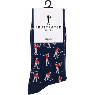 Shanker Golf Shanker Chaussettes de Golf Drôles en Colère pour Hommes Cadeau Amusant, 1 Paire, Bleu, Taille 9-12 UK - Publicité Shanker Golf Shanker Chaussettes de Golf Drôles en Colère pour Hommes Cadeau Amusant, 1 Paire, Bleu, Taille 9-12 UK - Publicité