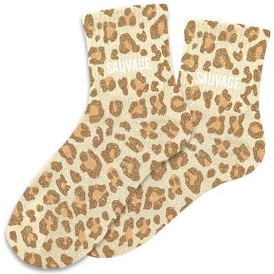 STC Chaussettes paillettes sauvage, 36-42, Léopard - Publicité STC Chaussettes paillettes sauvage, 36-42, Léopard - Publicité