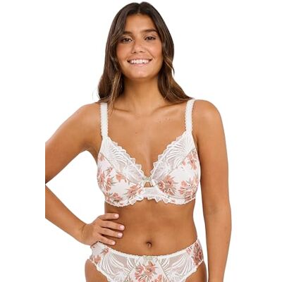 Sans Complexe Modèle Oriane Soutien-Gorge Femme 105F Bouquets Blanc/Vert - Publicité Sans Complexe Modèle Oriane Soutien-Gorge Femme 105F Bouquets Blanc/Vert - Publicité