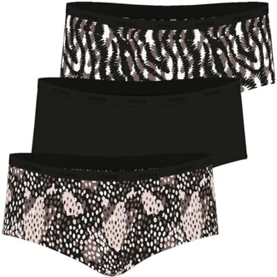 Athena Lot de 3 Boxers Femme Ecopack Mode Confort et Naturalité du Coton Stretch Ultra Doux Label Oeko-TEX® Standard 100 - Publicité Athena Lot de 3 Boxers Femme Ecopack Mode Confort et Naturalité du Coton Stretch Ultra Doux Label Oeko-TEX® Standard 100 - Publicité
