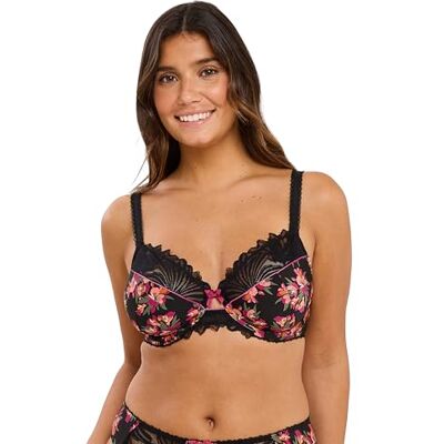 Sans Complexe Modèle Oriane Soutien-Gorge Femme 105C Bouquets Noir/Rose - Publicité Sans Complexe Modèle Oriane Soutien-Gorge Femme 105C Bouquets Noir/Rose - Publicité