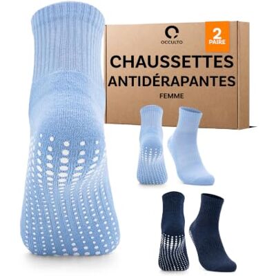 Occulto chaussettes antidérapantes femmes 80% coton 2-4 Paires (modèle: ) - Publicité Occulto chaussettes antidérapantes femmes 80% coton 2-4 Paires (modèle: ) - Publicité