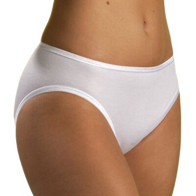 HERMKO 1031 Lot de 5 Slip Femme en 100% Coton Biologique, Culotte Made in EU, Couleur:Blanc, Taille:46/48 (L) - Publicité HERMKO 1031 Lot de 5 Slip Femme en 100% Coton Biologique, Culotte Made in EU, Couleur:Blanc, Taille:46/48 (L) - Publicité