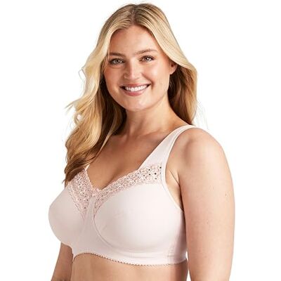 Miss Mary of Sweden : Broderie Anglaise, Soutien-Gorge de Confort en Coton, sans Armature 100E Rose - Publicité Miss Mary of Sweden : Broderie Anglaise, Soutien-Gorge de Confort en Coton, sans Armature 100E Rose - Publicité
