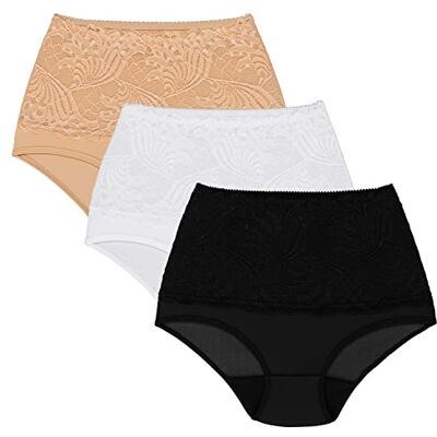 Wolbar Culotte Classique Slip Élégant WB207 Fabriqué en UE, Beige-Blanc-Noir,L - Publicité Wolbar Culotte Classique Slip Élégant WB207 Fabriqué en UE, Beige-Blanc-Noir,L - Publicité