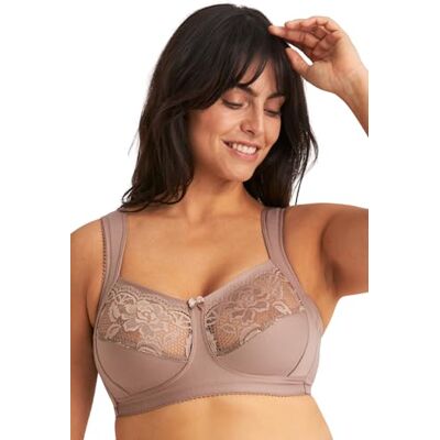Miss Mary of Sweden : Soutien-Gorge Lovely Lace de Soutien sans Armature, en Coton 125D Taupe - Publicité Miss Mary of Sweden : Soutien-Gorge Lovely Lace de Soutien sans Armature, en Coton 125D Taupe - Publicité