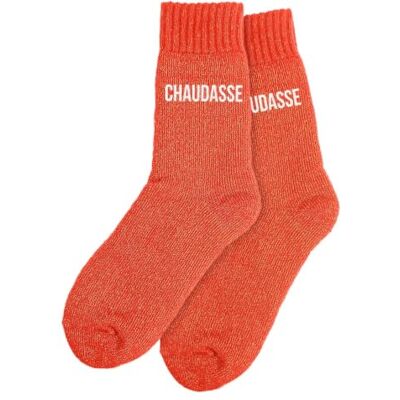 STC Chaussettes hiver femme chaudasse - Publicité STC Chaussettes hiver femme chaudasse - Publicité