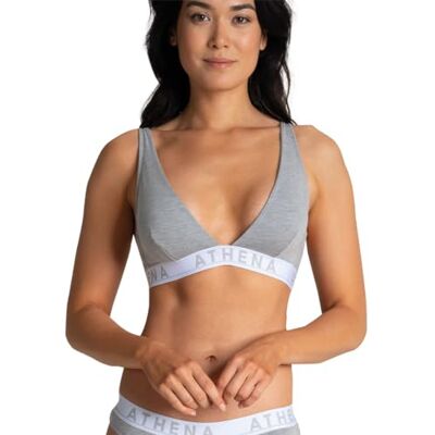 Athena Soutien-Gorge Femme Easy Color Soutien-Gorge Triangle à Coques Amovibles, sans Armatures Coton Modal Ultra Doux Oeko-TEX Noir, 3 (S), Gris Chine, L - Publicité Athena Soutien-Gorge Femme Easy Color Soutien-Gorge Triangle à Coques Amovibles, sans Armatures Coton Modal Ultra Doux Oeko-TEX Noir, 3 (S), Gris Chine, L - Publicité