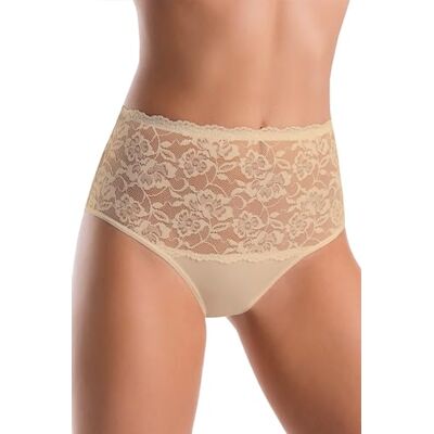 Teyli – Culotte Taille Haute en Coton avec Panneau en Dentelle à l’Avant, conçue pour Un Confort Optimal et Une Silhouette lissée.Beige M - Publicité Teyli – Culotte Taille Haute en Coton avec Panneau en Dentelle à l’Avant, conçue pour Un Confort Optimal et Une Silhouette lissée.Beige M - Publicité