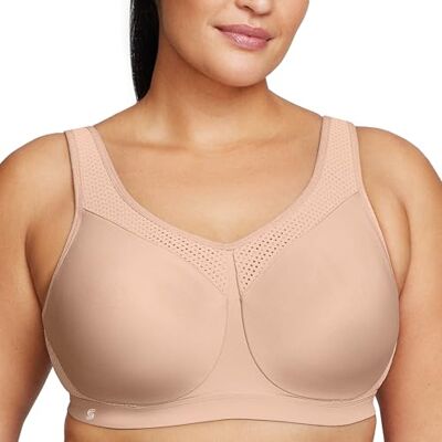 Glamorise Femme Sport Impact +++ Sans Coutures Armature #9066 Soutien Gorge, Chair, 110F EU - Publicité Glamorise Femme Sport Impact +++ Sans Coutures Armature #9066 Soutien Gorge, Chair, 110F EU - Publicité