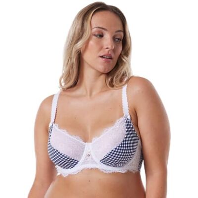 Brigitte Bardot Lingerie Soutien-Gorge Armature Grand Maintien Embellie Bleu 105C Femme - Publicité Brigitte Bardot Lingerie Soutien-Gorge Armature Grand Maintien Embellie Bleu 105C Femme - Publicité