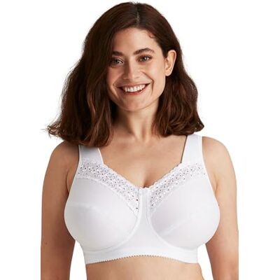 Miss Mary of Sweden : Broderie Anglaise, Soutien-Gorge de Confort en Coton, sans Armature 100D Blanc - Publicité Miss Mary of Sweden : Broderie Anglaise, Soutien-Gorge de Confort en Coton, sans Armature 100D Blanc - Publicité