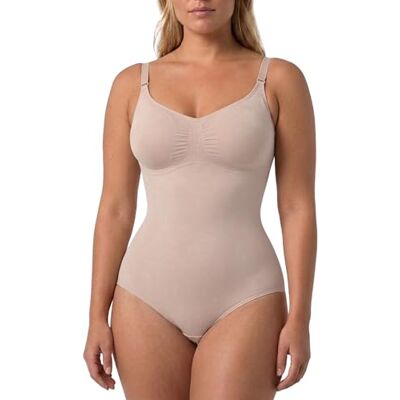 Risalti Body Sculptant Femme Gainant Ventre Plat Body Gainant Bretelles Reglables, Microfibre Seamless, Gaine Sculptante Amincissante pour Ventre Taille Hanches Made in Italy - Publicité Risalti Body Sculptant Femme Gainant Ventre Plat Body Gainant Bretelles Reglables, Microfibre Seamless, Gaine Sculptante Amincissante pour Ventre Taille Hanches Made in Italy - Publicité