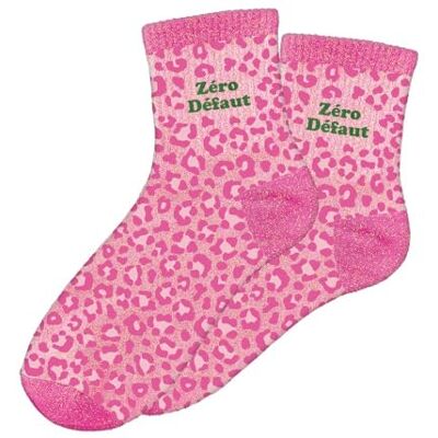 STC Chaussettes paillettes leopard zero defaut - Publicité STC Chaussettes paillettes leopard zero defaut - Publicité